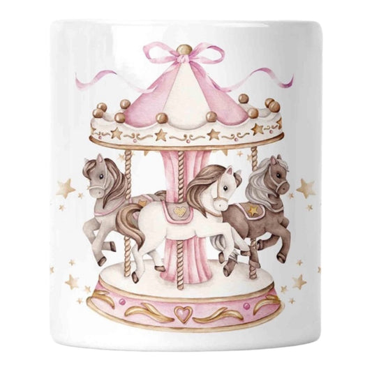 Pink Carousel MoneyBox